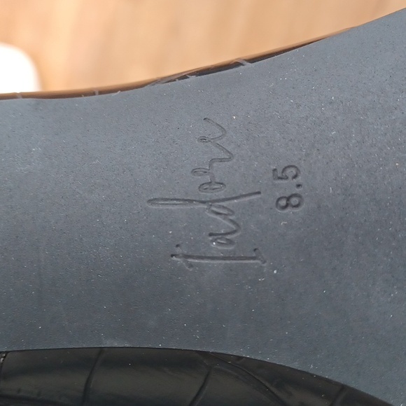 Adore Black Croc-Pattern Vegan Square Toe Wide Shaft Western Knights Boots 8.5 - Picture 3 of 4